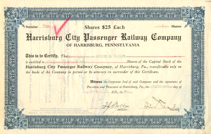 Harrisburg City Passenger Railway Co.